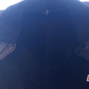 Men's Classic Black Shearling Bomber Jacket